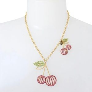 Kurt Geiger Signature Cherry Short Pendant Necklace